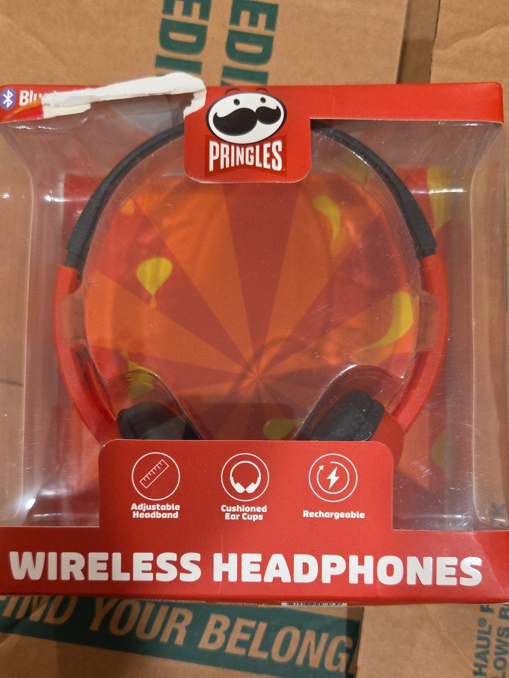 Pringles Wireless Headphones - Red and Black